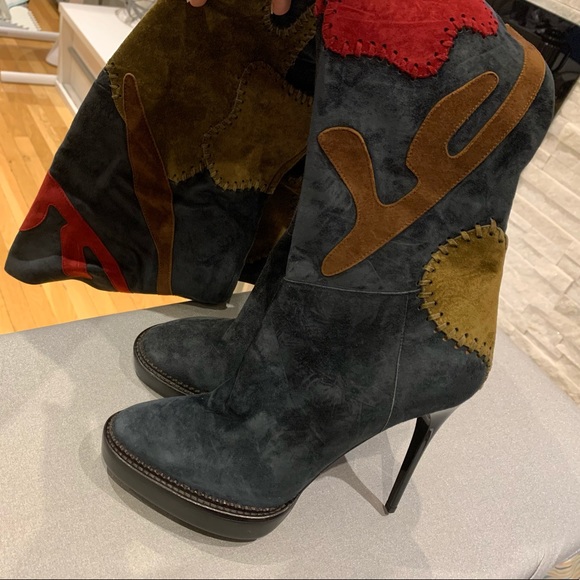 Burberry Prorsum Allison Over-the-knee Suede Boots - Picture 7 of 8